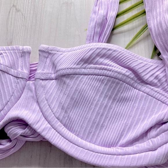 L*Space Lilac Bikini TOP - Picture 4 of 15